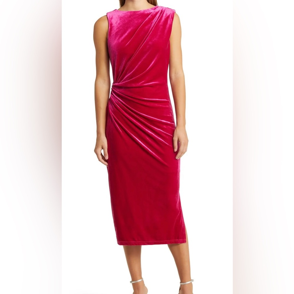 Sam Edelman Magenta One Shoulder Dress